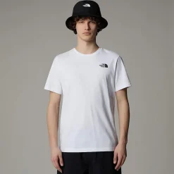Clearance The North Face Redbox Celebration T-shirt Til Herrer TNF White