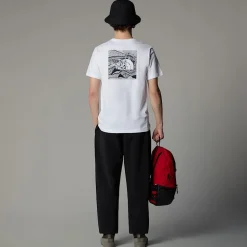 Clearance The North Face Redbox Celebration T-shirt Til Herrer TNF White