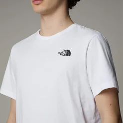 Clearance The North Face Redbox Celebration T-shirt Til Herrer TNF White