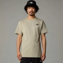 Fashion The North Face Redbox Graphic T-shirt Til Herrer Clay Grey-TNF Black 3D Summit Mesh Print