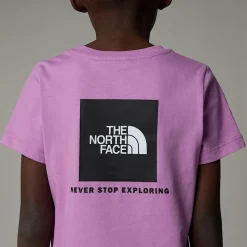 Hot The North Face Redbox T-shirt Til Børn Dragonfruit