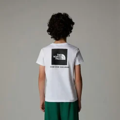 Shop The North Face Redbox T-shirt Til Drenge TNF White