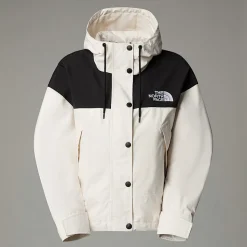 Outlet The North Face Reign On Jakke Til Damer White Dune-TNF Black