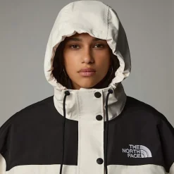 Outlet The North Face Reign On Jakke Til Damer White Dune-TNF Black