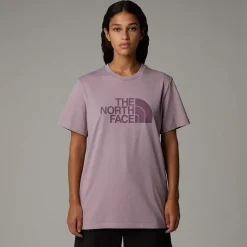 Best Sale The North Face Relaxed Easy T-shirt Til Damer Purple Chalk-Midnight Mauve