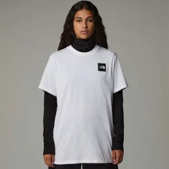 Outlet The North Face Relaxed Fine T-shirt Til Damer TNF White