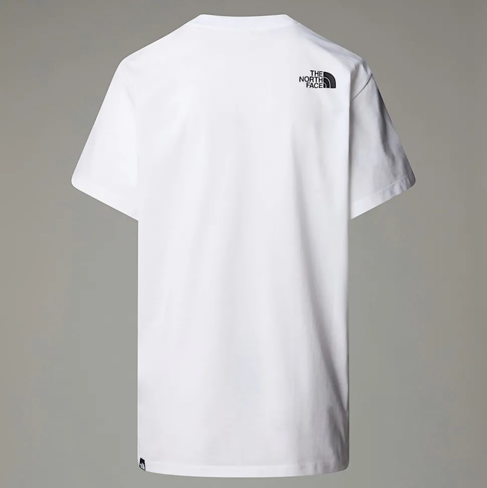 Outlet The North Face Relaxed Fine T-shirt Til Damer TNF White