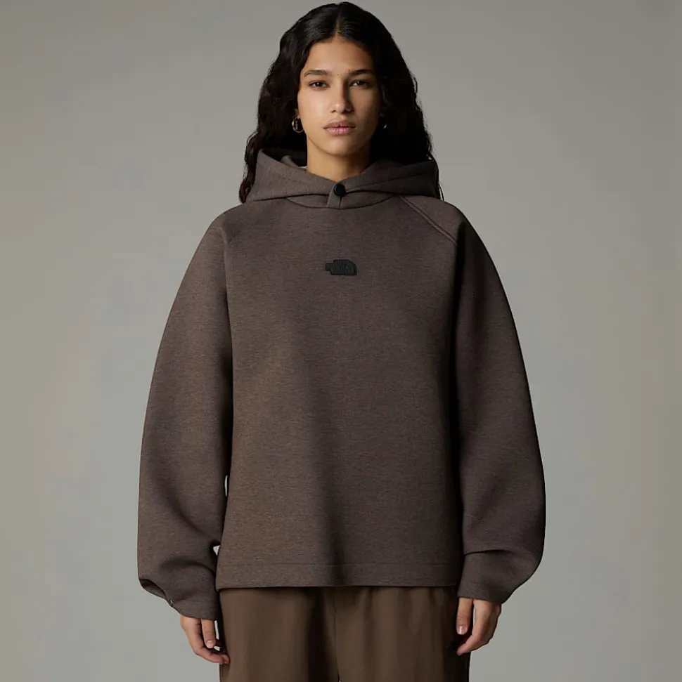 Cheap The North Face Relaxed Hættetrøje Til Damer Smokey Brown Heather
