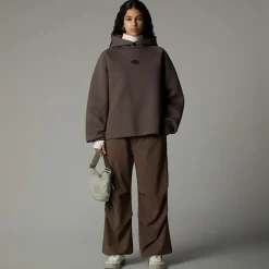 Cheap The North Face Relaxed Hættetrøje Til Damer Smokey Brown Heather