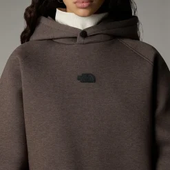 Cheap The North Face Relaxed Hættetrøje Til Damer Smokey Brown Heather