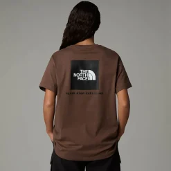 Cheap The North Face Relaxed Redbox T-shirt Til Damer Smokey Brown