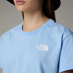 New The North Face Relaxed Redbox T-shirt Til Piger Cornflower