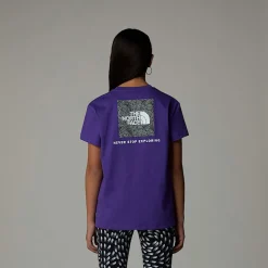 Discount The North Face Relaxed Redbox T-shirt Til Piger Peak Purple