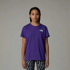 Discount The North Face Relaxed Redbox T-shirt Til Piger Peak Purple