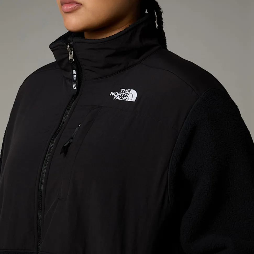 Store The North Face Retro Denali Jakke I Store Størrelser Til Damer TNF Black