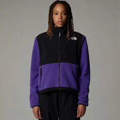 Fashion The North Face Retro Denali Jakke Til Damer PEAK PURPLE-TNF BLACK