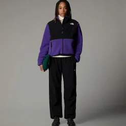 Fashion The North Face Retro Denali Jakke Til Damer PEAK PURPLE-TNF BLACK