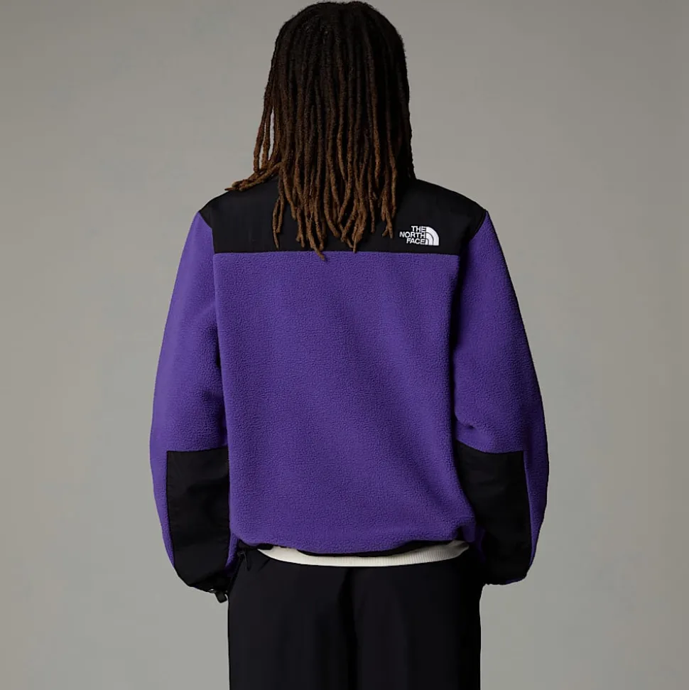 Fashion The North Face Retro Denali Jakke Til Damer PEAK PURPLE-TNF BLACK