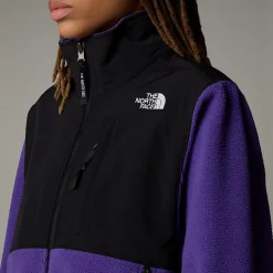 Fashion The North Face Retro Denali Jakke Til Damer PEAK PURPLE-TNF BLACK
