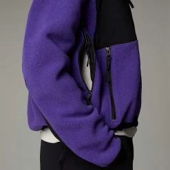 Fashion The North Face Retro Denali Jakke Til Damer PEAK PURPLE-TNF BLACK