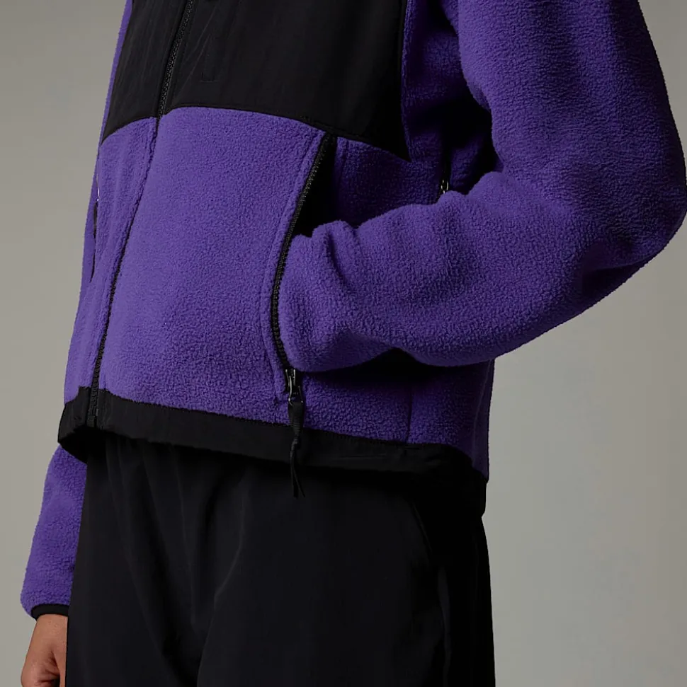 Fashion The North Face Retro Denali Jakke Til Damer PEAK PURPLE-TNF BLACK