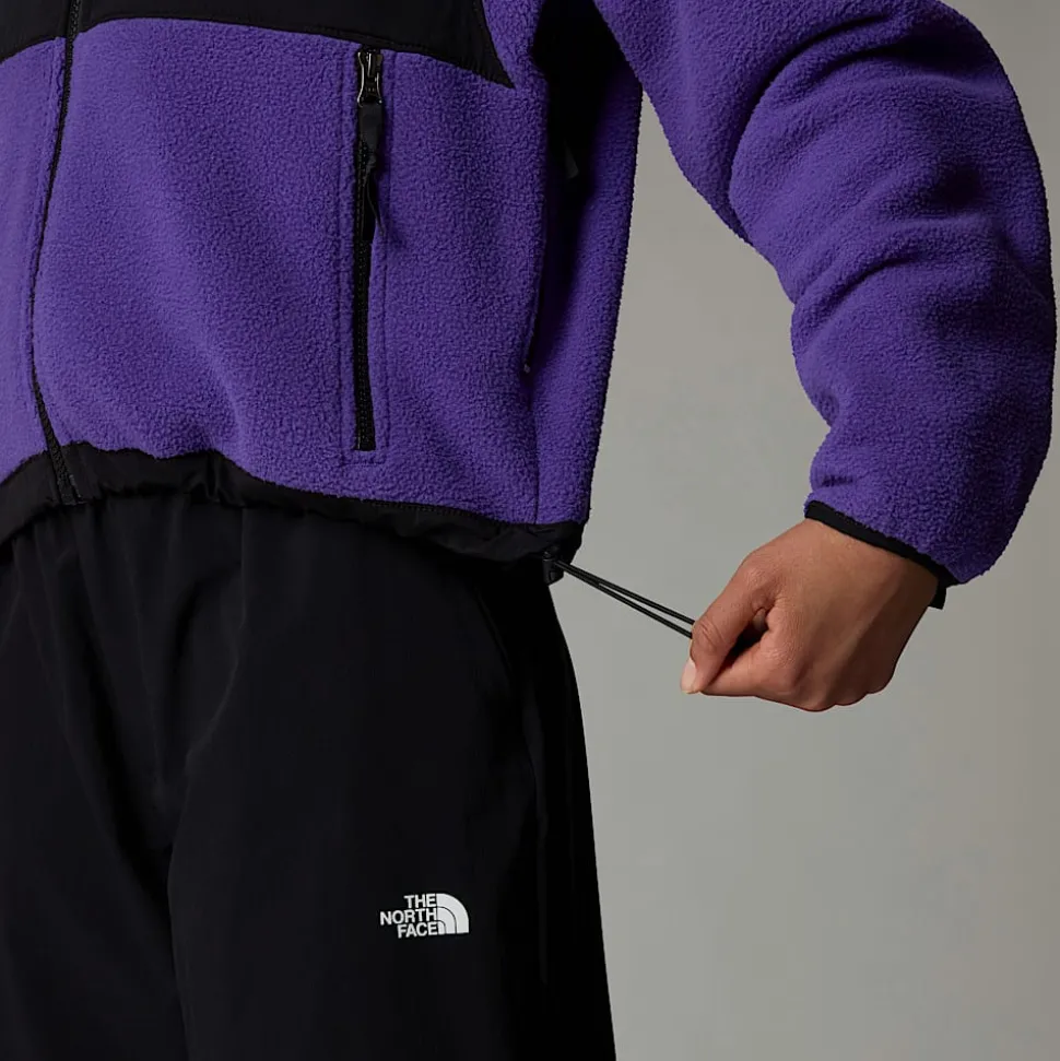 Fashion The North Face Retro Denali Jakke Til Damer PEAK PURPLE-TNF BLACK