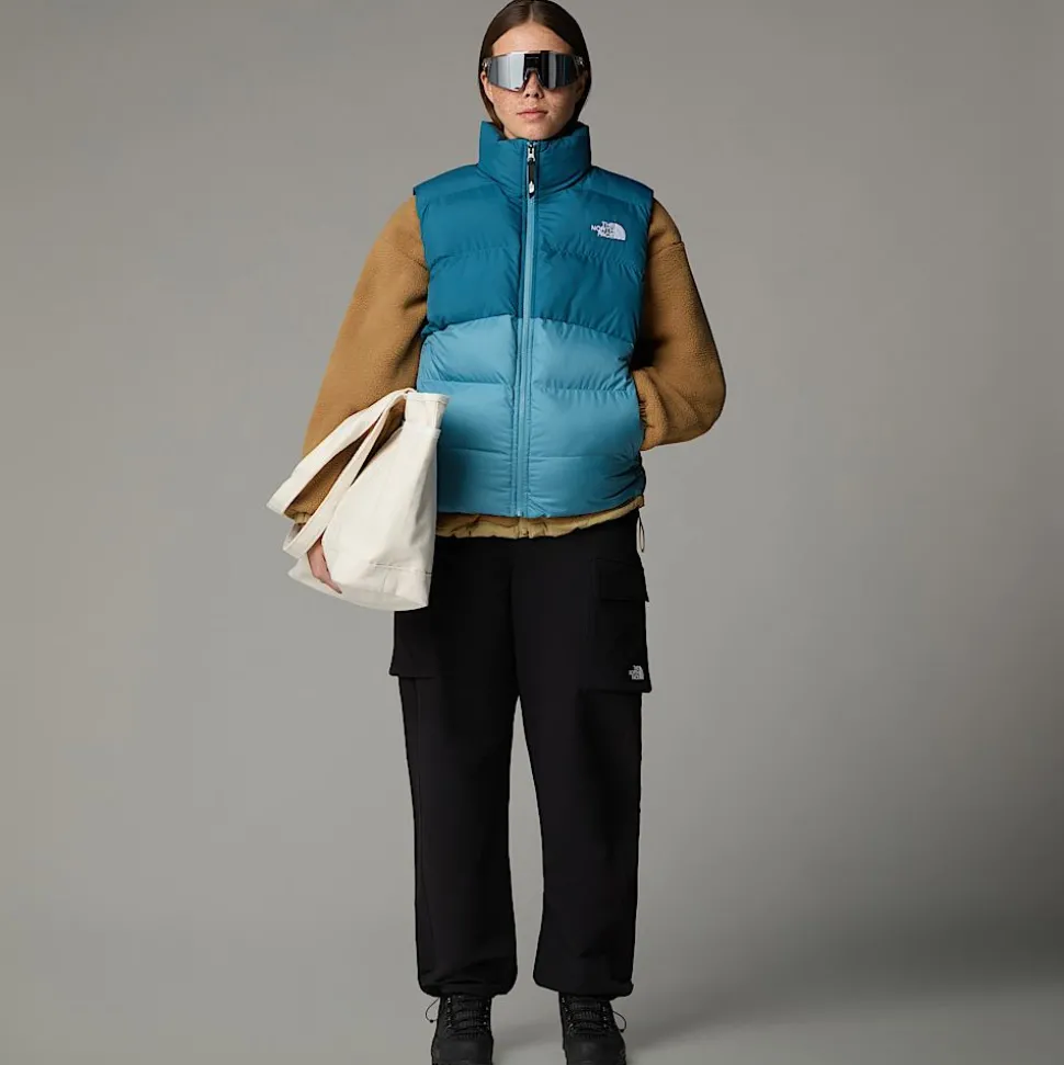 Clearance The North Face Saikuru Vest Til Damer Algae Blue-Mallard Blue