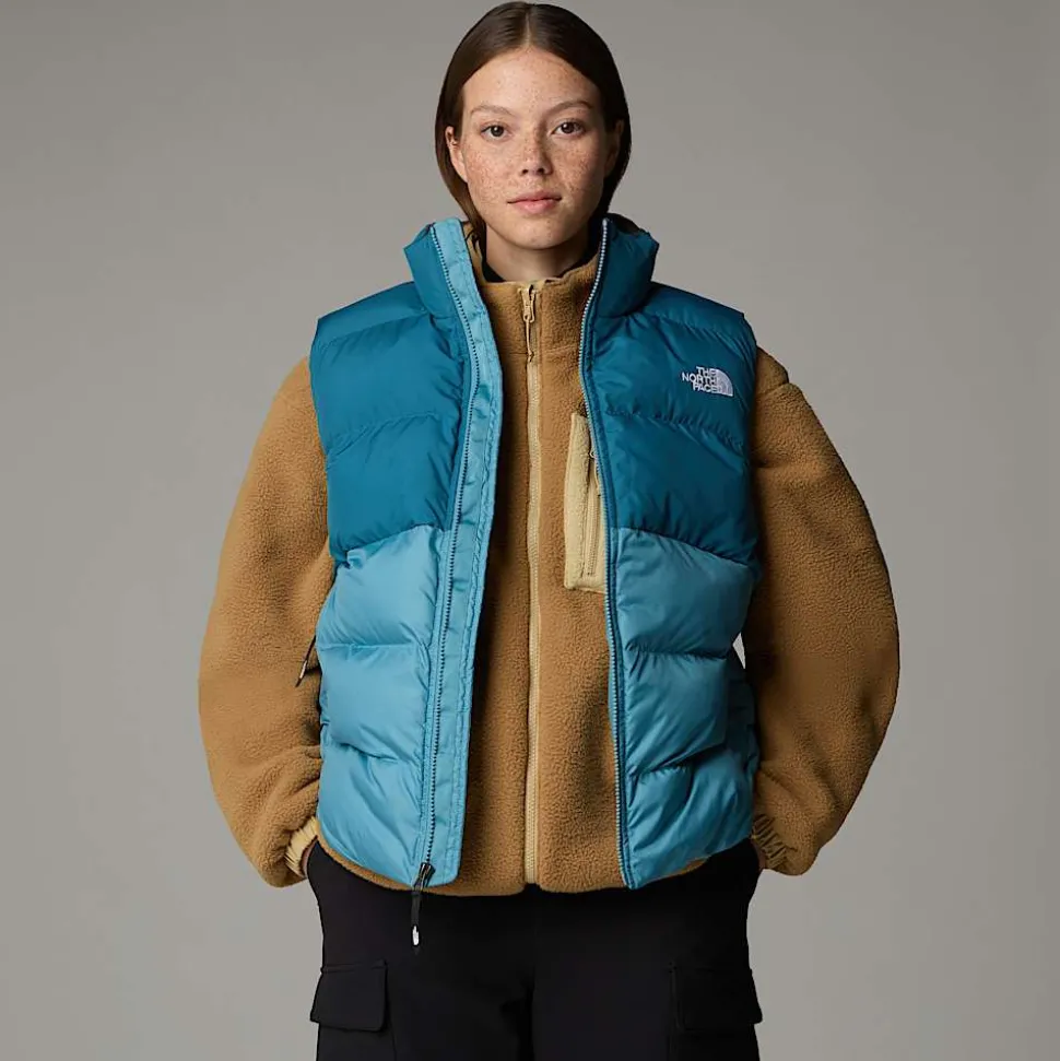 Clearance The North Face Saikuru Vest Til Damer Algae Blue-Mallard Blue