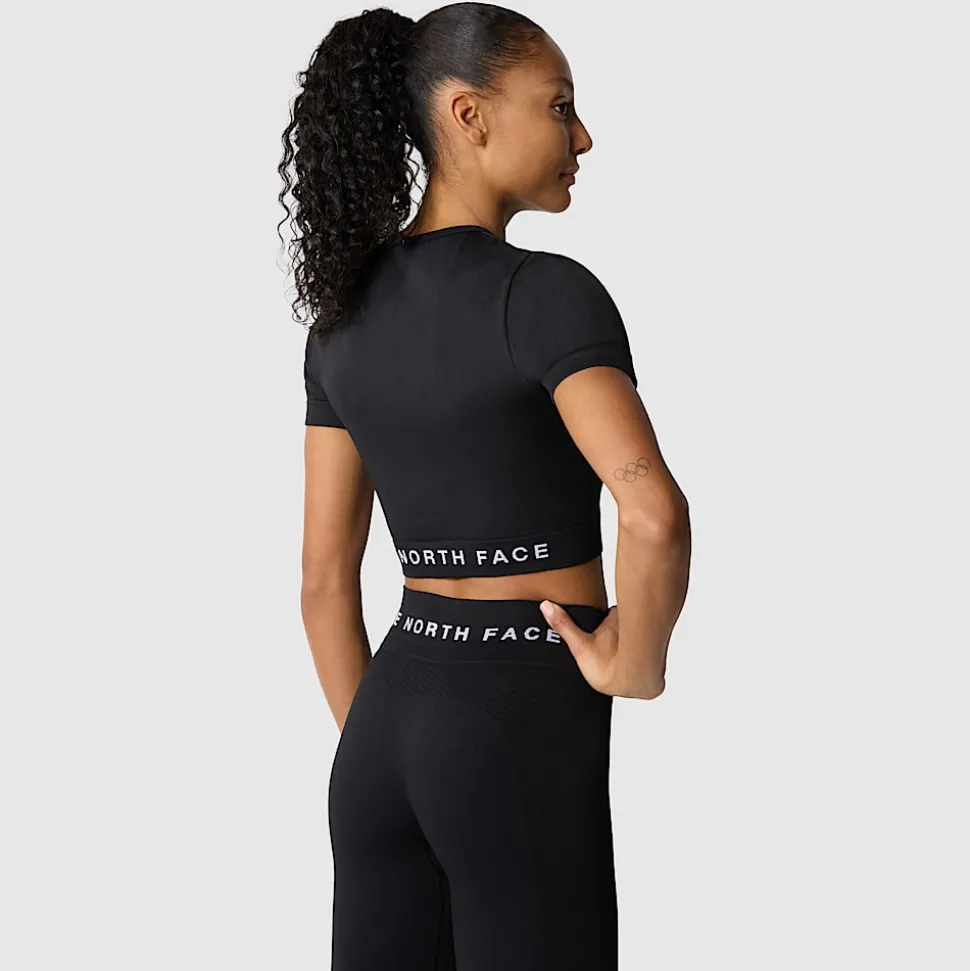 Outlet The North Face Seamless T-shirt Til Damer TNF Black