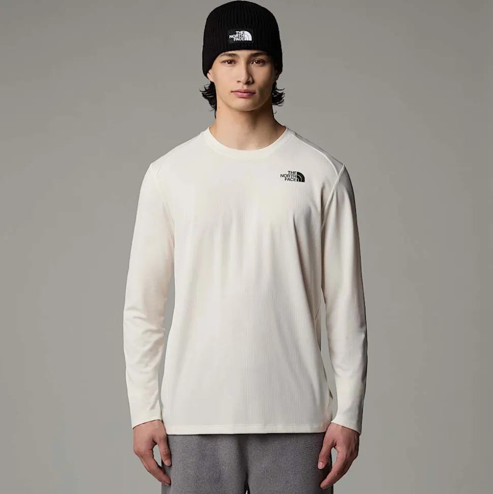 Cheap The North Face Shadow Langærmet T-shirt Til Herrer White Dune