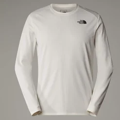 Cheap The North Face Shadow Langærmet T-shirt Til Herrer White Dune