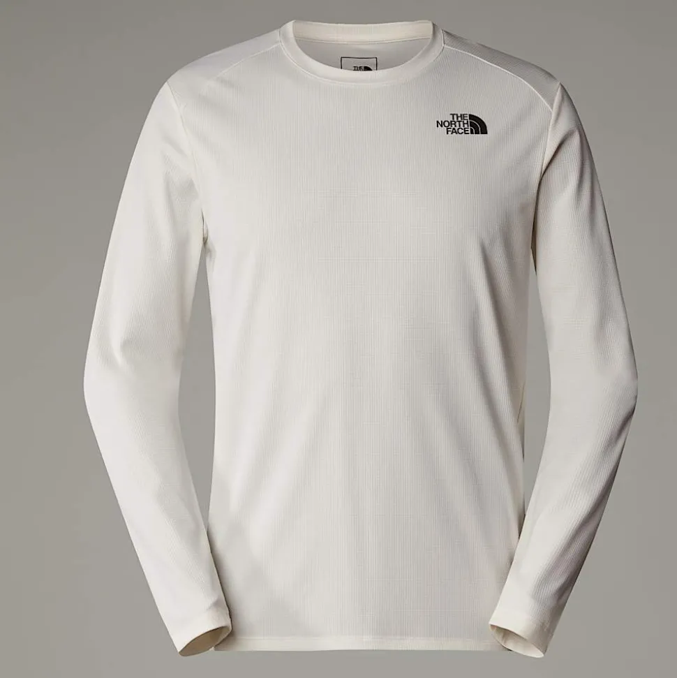 Cheap The North Face Shadow Langærmet T-shirt Til Herrer White Dune