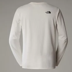 Cheap The North Face Shadow Langærmet T-shirt Til Herrer White Dune