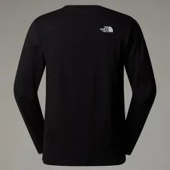 Clearance The North Face Simple Dome Langærmet T-shirt Til Herrer TNF Black