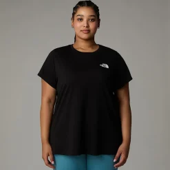 Best The North Face Simple Dome T-shirt I Store Størrelser Til Damer TNF Black