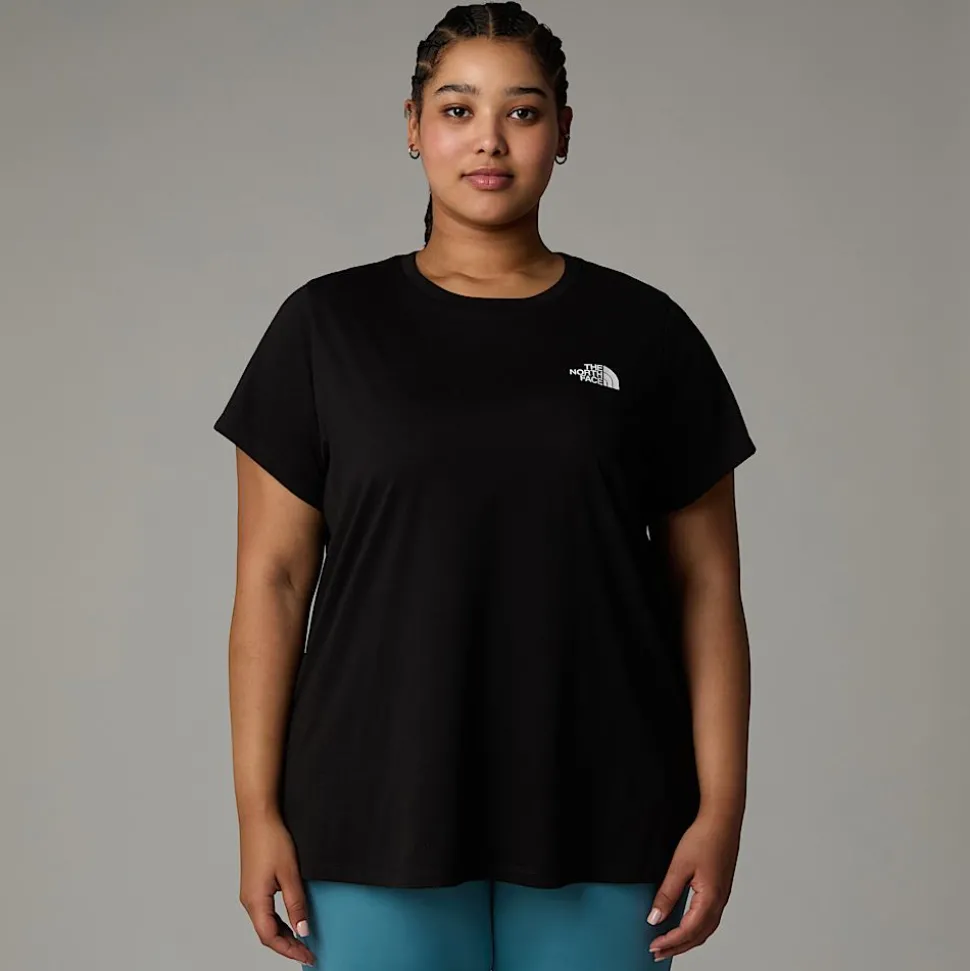 Best The North Face Simple Dome T-shirt I Store Størrelser Til Damer TNF Black