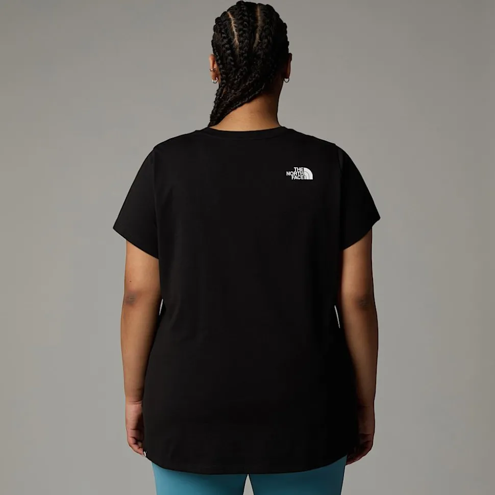 Best The North Face Simple Dome T-shirt I Store Størrelser Til Damer TNF Black