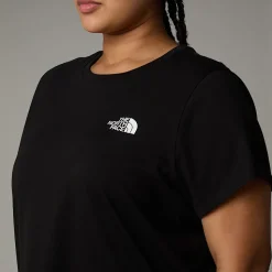 Best The North Face Simple Dome T-shirt I Store Størrelser Til Damer TNF Black