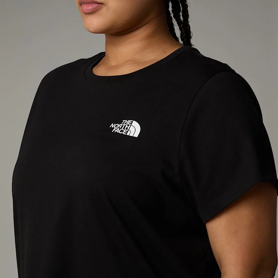 Best The North Face Simple Dome T-shirt I Store Størrelser Til Damer TNF Black