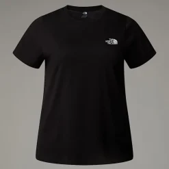 Best The North Face Simple Dome T-shirt I Store Størrelser Til Damer TNF Black