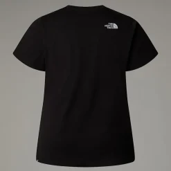 Best The North Face Simple Dome T-shirt I Store Størrelser Til Damer TNF Black