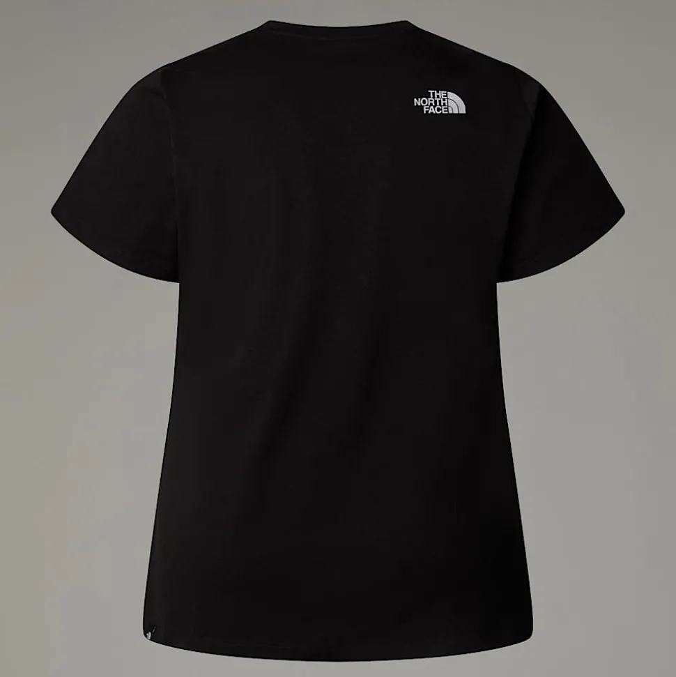 Best The North Face Simple Dome T-shirt I Store Størrelser Til Damer TNF Black