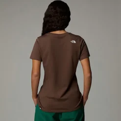 Outlet The North Face Simple Dome T-shirt Til Damer Smokey Brown