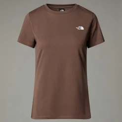 Outlet The North Face Simple Dome T-shirt Til Damer Smokey Brown