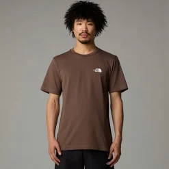 Cheap The North Face Simple Dome T-shirt Til Herrer Smokey Brown