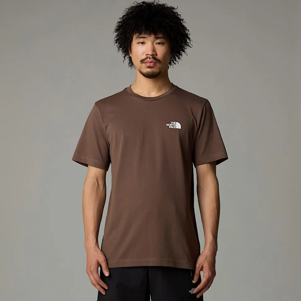 Cheap The North Face Simple Dome T-shirt Til Herrer Smokey Brown