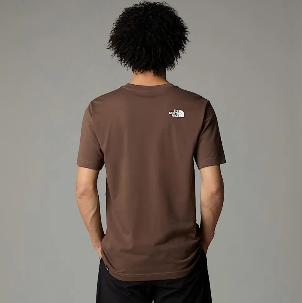 Cheap The North Face Simple Dome T-shirt Til Herrer Smokey Brown