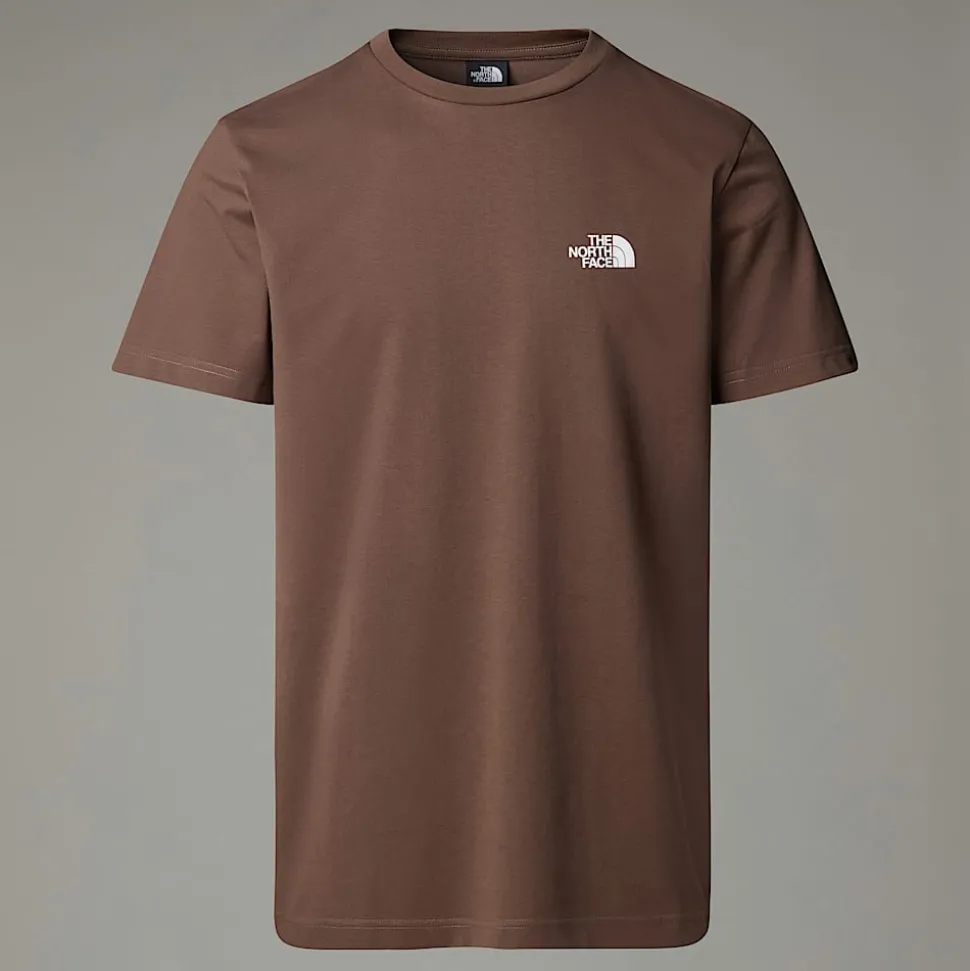 Cheap The North Face Simple Dome T-shirt Til Herrer Smokey Brown
