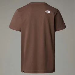 Cheap The North Face Simple Dome T-shirt Til Herrer Smokey Brown