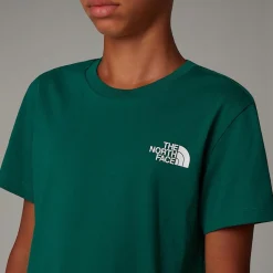 Online The North Face Simple Dome T-shirt Til Unge Evergreen